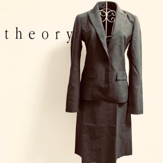 セオリー(theory)のtheory スーツ上下 グレー ジャケット0号スカート4号(スーツ)