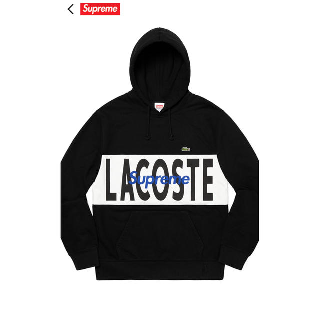 supreme×LACOSTE 黒