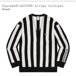 シュプリーム(Supreme)のSサイズ supreme LACOSTE stripe cardigan (カーディガン)