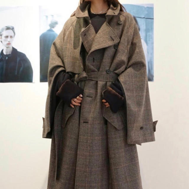 stein 19AW LAY OVERSIZED OVERLAP COAT