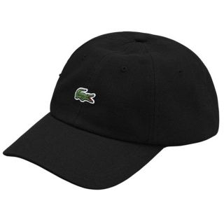 シュプリーム(Supreme)のsupreme LACOSTE pique 6panel ブラック キャップ(キャップ)