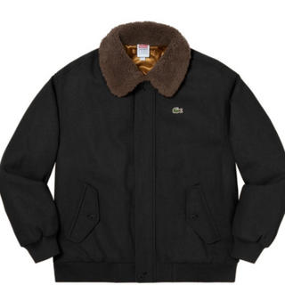 シュプリーム(Supreme)のsupreme Lacoste wool bomber jacket S 黒(スタジャン)