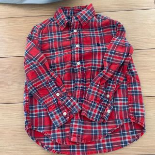 ポロラルフローレン(POLO RALPH LAUREN)のpolo チェックシャツ 5T ブラックチェック2枚(ブラウス)