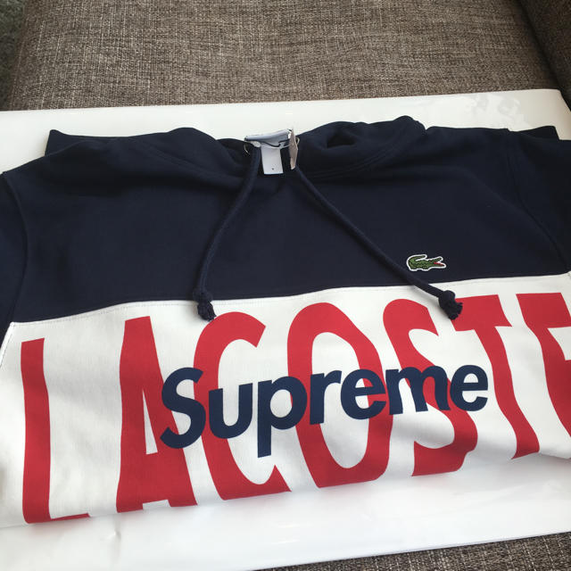 Supreme LACOSTE logo panel Hooded