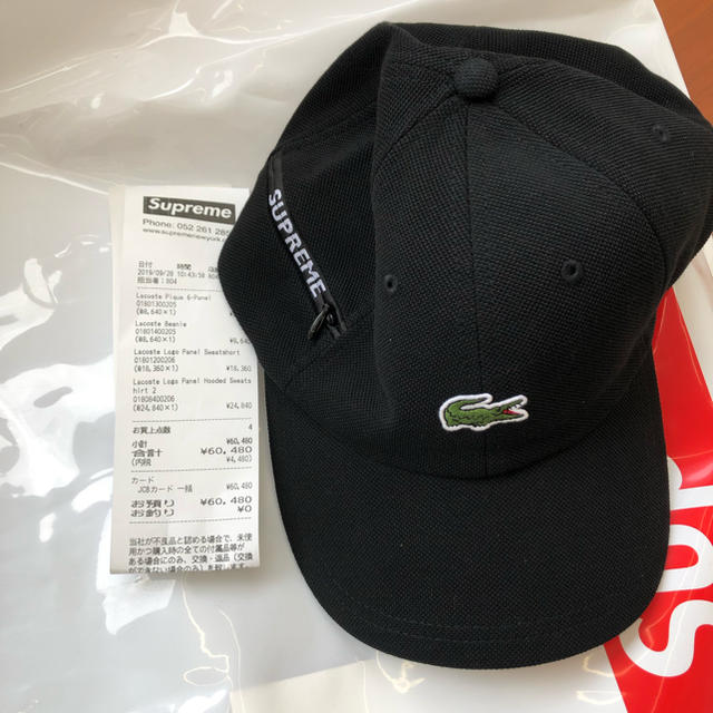 即日発送可能！！Supreme®/LACOSTE Pique 6-Panelキャップ