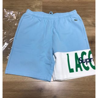 シュプリーム(Supreme)のsupreme  Lacoste Logo Panel Sweatshort☆(ショートパンツ)