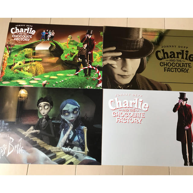 Disney(ディズニー)のチャーリーとチョコレート工場 ポストカードセット エンタメ/ホビーの声優グッズ(写真/ポストカード)の商品写真