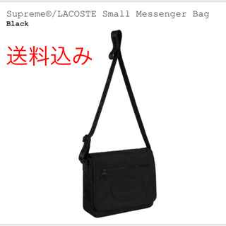 シュプリーム(Supreme)のSupreme LACOSTE Small Messenger Bag 黒(メッセンジャーバッグ)