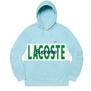 シュプリーム(Supreme)の【XL】Lacoste Logo Panel Hooded Sweatshirt(パーカー)