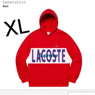 シュプリーム(Supreme)のsupreme lacoste パーカー 19AW XLさいず(パーカー)