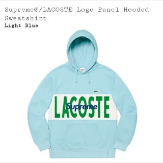 シュプリーム(Supreme)の【L】supreme Lacoste LogoHooded Sweatshirt(パーカー)