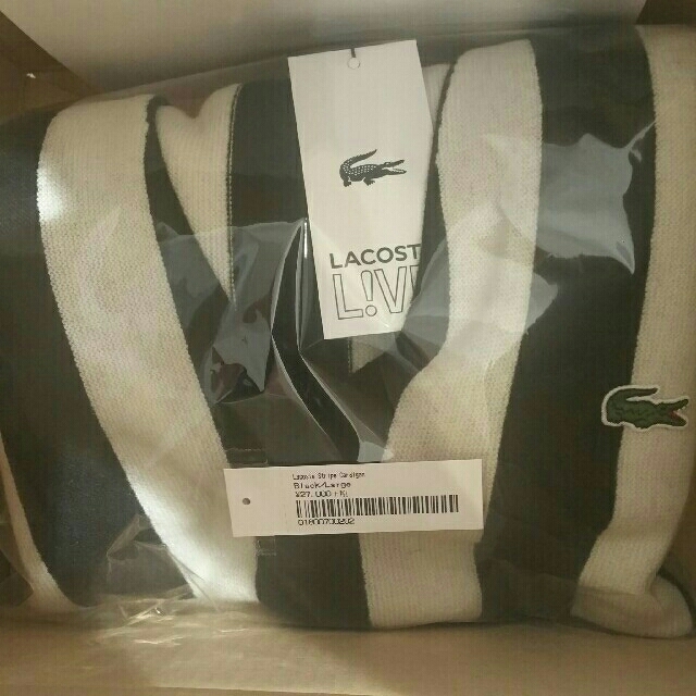 【L】supreme Lacoste Stripe Cardigan