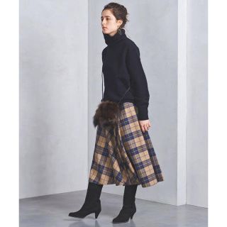 ユナイテッドアローズ(UNITED ARROWS)のユナイテッドアローズ  ウールチェックフレアスカート(ロングスカート)