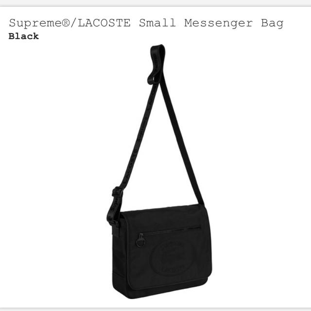 バッグSupreme®/LACOSTE Small Messenger Bagブラック