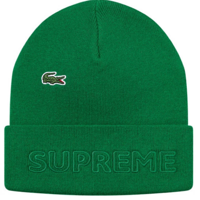 supreme LACOSTE ビーニー