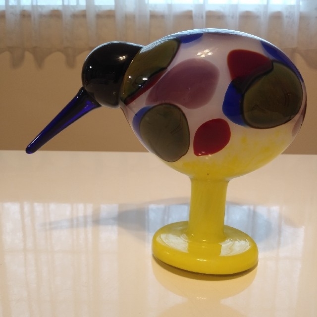 完璧 iittala - 【期間限定】イッタラバード Jewelled kiwi ガラス