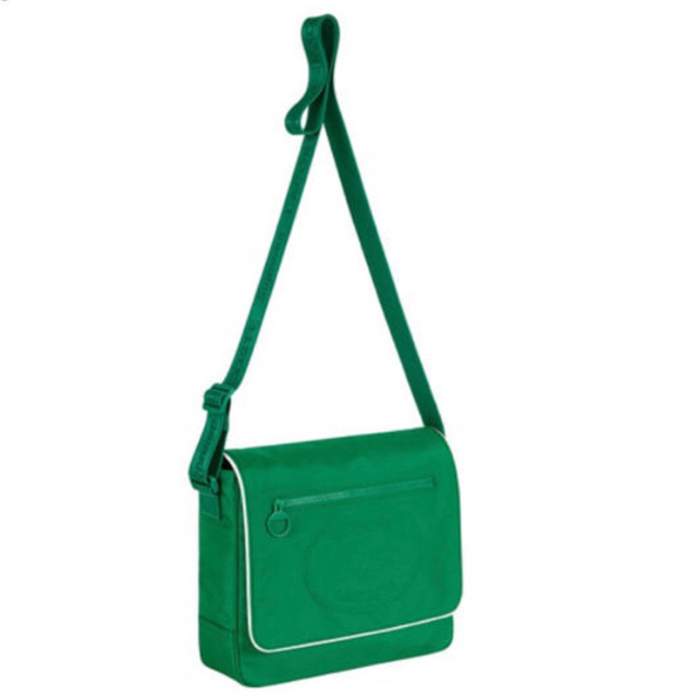 supreme ラコステ 緑バック messenger bag green
