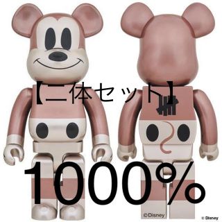 アンディフィーテッド(UNDEFEATED)のBE@RBRICK UNDEFEATED MICKEY MOUSE 1000％(その他)