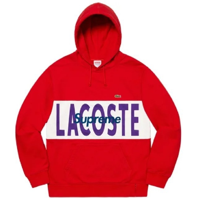 【LACOSTE】Logo Panel Hooded Sweatshirt