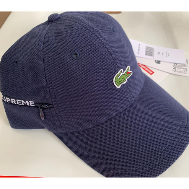 メンズsupreme Lacoste pique 6 panel cap