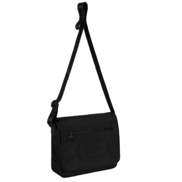 メンズsupreme lacoste messenger bag 黒