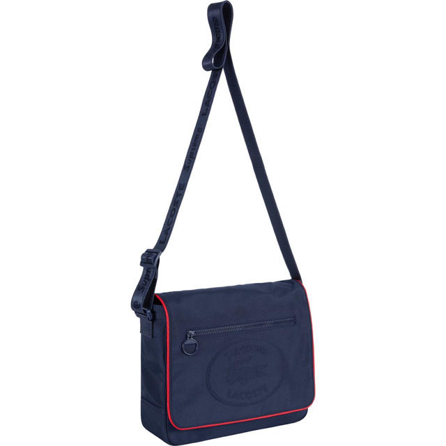 Supreme Lacoste Messenger Navy 国内正規品メッセンジャーバッグ