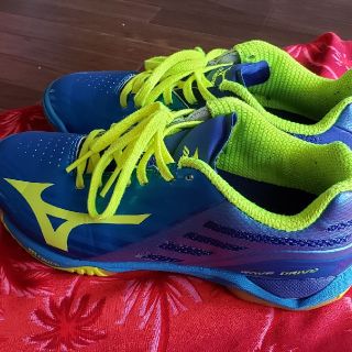 ミズノ(MIZUNO)のかほ様専用  MIZUNO卓球シューズウェーブドライブ 23.5cm(卓球)