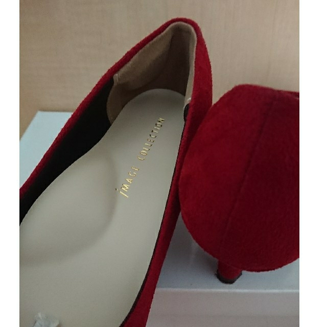 IMAGE(イマージュ)のローヒールパンプス ボルドー レディースの靴/シューズ(ハイヒール/パンプス)の商品写真
