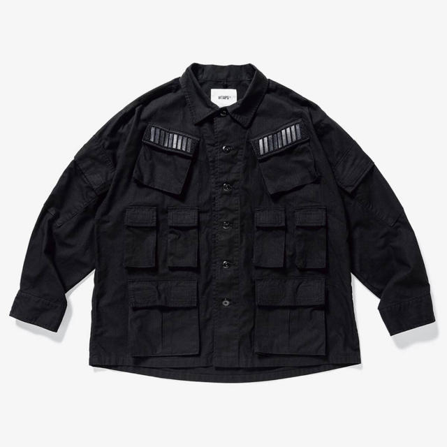 ミリタリージャケットWTAPS 19AW 今期新作 MODULAR SHIRT 黒S 新品未使用品