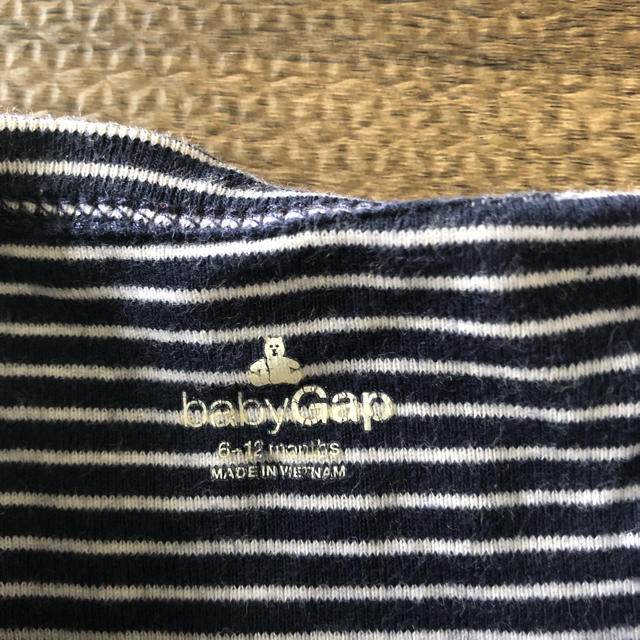 babyGAP(ベビーギャップ)のベビーギャップ   ボーダーカバーオール 6ヶ月から12ヶ月 キッズ/ベビー/マタニティのベビー服(~85cm)(カバーオール)の商品写真