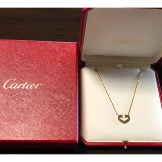 カルティエ(Cartier)のCartier カルティエ Cハートネックレス［K18イエローゴールド］正規品(ネックレス)