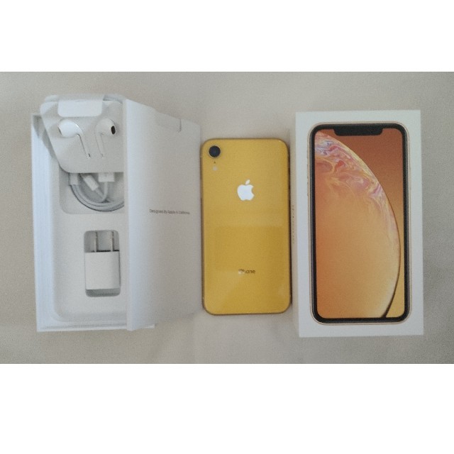 iPhone XR 64GB YELLOW SIMロック解除済 元SB