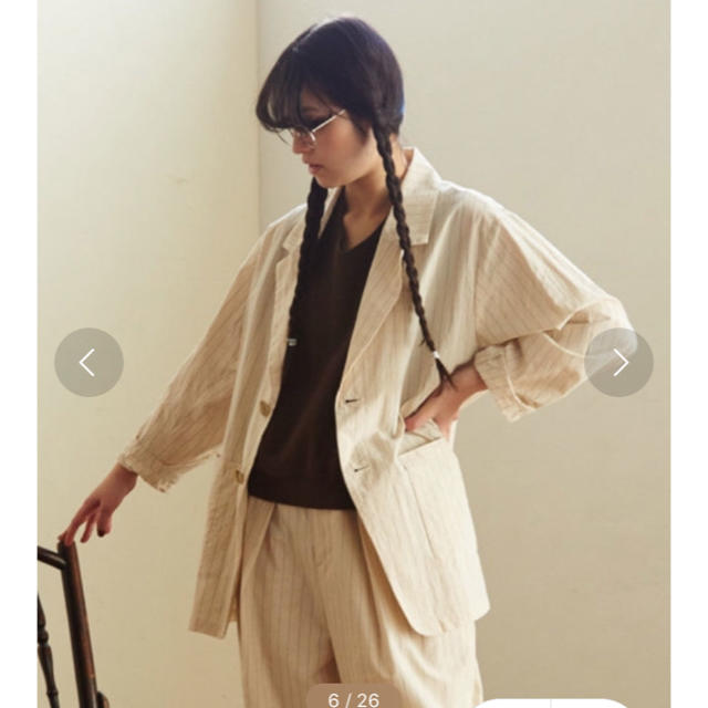 fig London - C/L pin stripe big JKの通販 by shop|フィグロンドンならラクマ 人気限定品