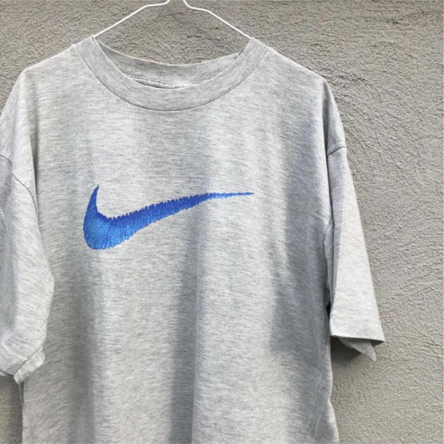 90s Nike ナイキ Tシャツ RUN ロゴ スウッシュ プリント
