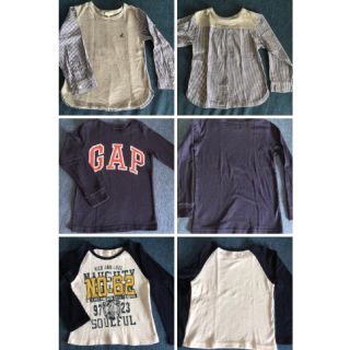 ギャップ(GAP)の子ども服 長袖 ロンT  3枚セット 110 HUSHUSH GAP (Tシャツ/カットソー)