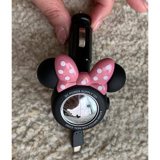 ミッキーマウス(ミッキーマウス)の❤ギル様専用❤車載用USBシガーソケット ケーブル付き ミニーマウス(車内アクセサリ)