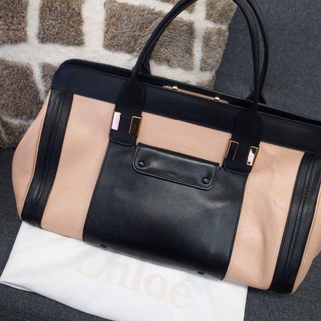 Chloe(クロエ)の正規品☆クロエ　アリス　バイカラー　トートバッグ　ハンドバッグ　バッグ　財布 レディースのバッグ(ハンドバッグ)の商品写真