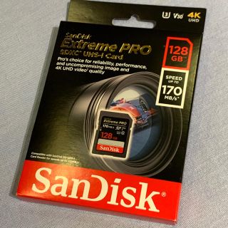 サンディスク(SanDisk)のサンディスク　SDカード　128GB 170MB/s 4K対応(PC周辺機器)