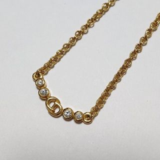 クリスチャンディオール(Christian Dior)の【美品】Christian Dior ゴールド ネックレス(ネックレス)