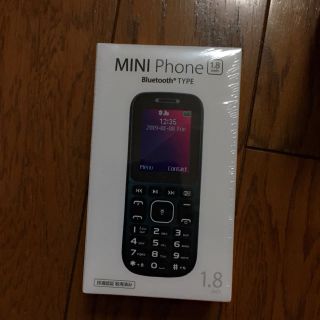 mini phone 1.8inch Bluetooth対応 レッド(スマートフォン本体)