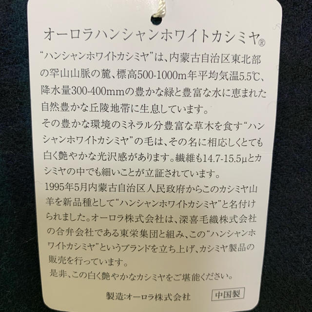 AQUA SCUTUM(アクアスキュータム)の再値下げしました【新品】大判ストール カシミア レディースのファッション小物(ストール/パシュミナ)の商品写真