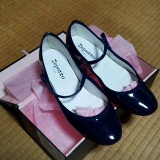 レペット(repetto)のeeさま。新品メリージェーン 37　紺(ローファー/革靴)