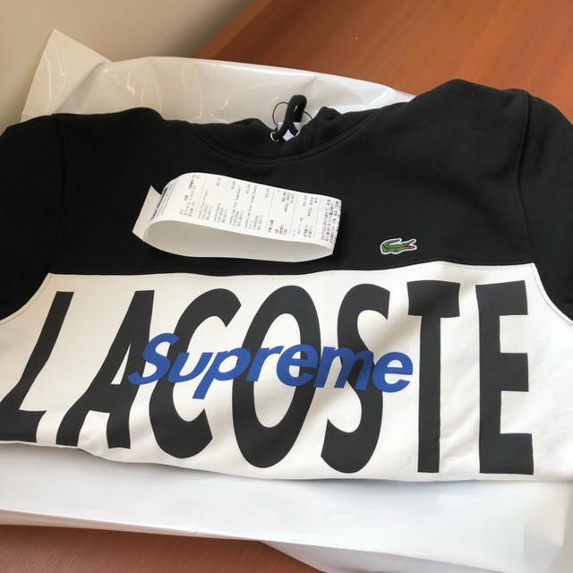 新品黒S LACOSTE LogoPanel Hooded Sweatshirt - www.sorbillomenu.com