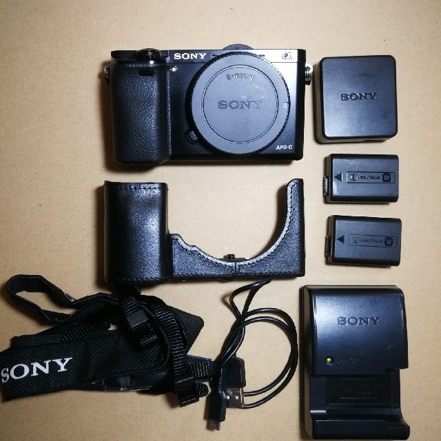 値下げしました! SONY アルファ6000本体専用ケース付き - ミラーレス一眼
