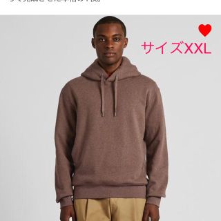 ユニクロ(UNIQLO)のユニクロu パーカー ブラウン XXL オンライン限定(パーカー)