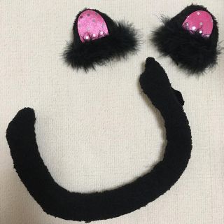 黒猫の耳&尻尾(衣装一式)