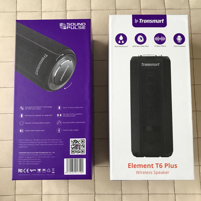 Tronsmart Element T6 Plus スマホ/家電/カメラのオーディオ機器(スピーカー)の商品写真