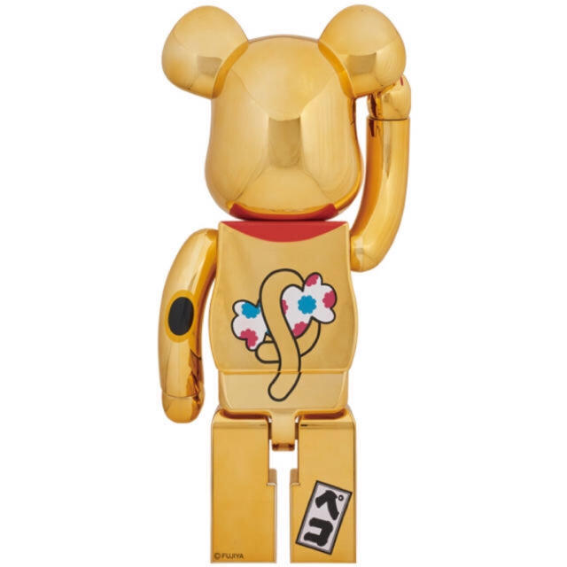 MEDICOM TOY(メディコムトイ)のBE@RBRICK 招き猫 ペコちゃん 金メッキ 1000% エンタメ/ホビーのフィギュア(その他)の商品写真