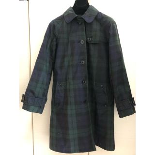 バーブァー(Barbour)のN mytsk Nさま☆オイル仕上げ☆ブラックウォッチ柄コート(ロングコート)