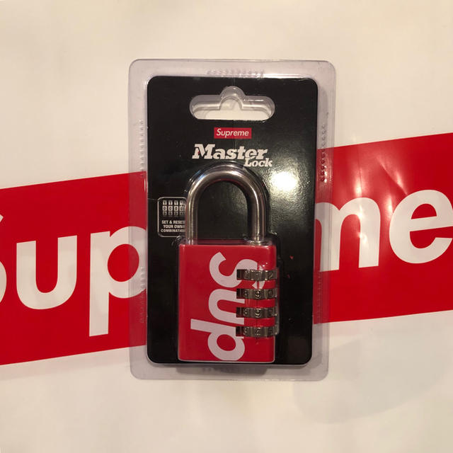 Supreme(シュプリーム)のSupreme Master Lock 南京錠 Red メンズのファッション小物(その他)の商品写真